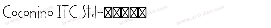 Coconino ITC Std字体转换